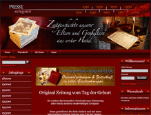Tablet Screenshot of presse-antiquariat.de